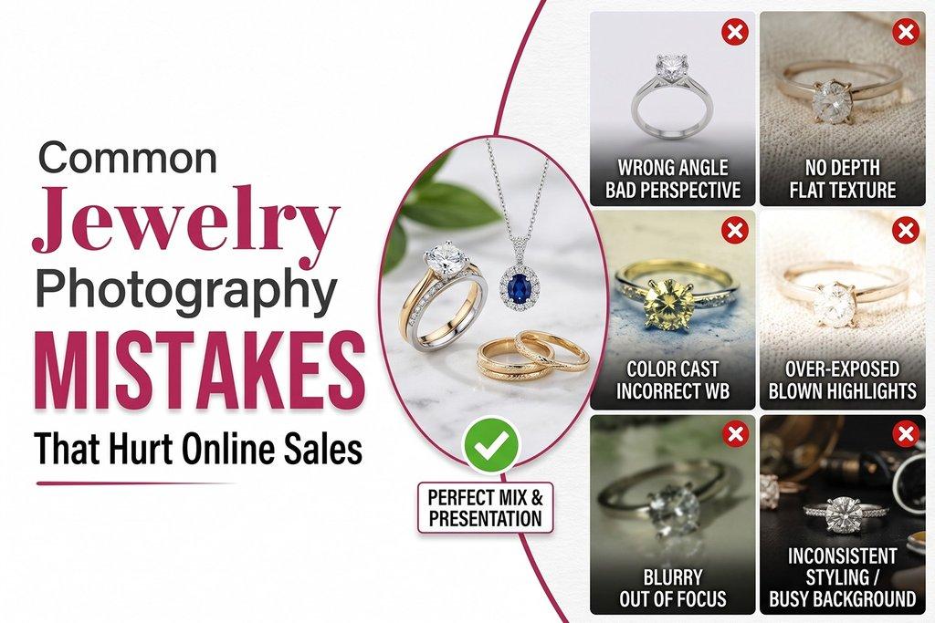 Common Jewelry Photography Mistakes That Hurt Online Sales  - Cover Image